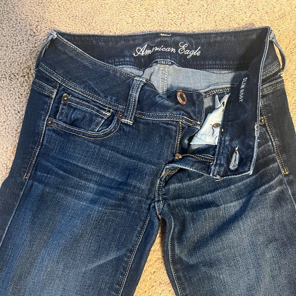 American Eagle Outfitters Women’s Jeans Slim Boot Size 0 Y2K